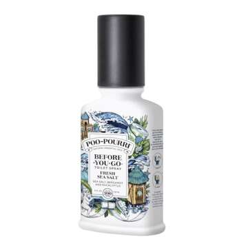 Poo-Pourri Before-You-Go Toilet Spray, Fresh Sea Salt, 4 Fl Oz - Sea Salt, Bergamot and Eucalyptus