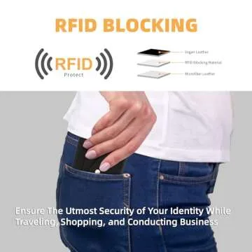 Gostwo RFID Blocking Small Women's Wallet with Coin Pocket