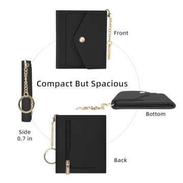 Gostwo RFID Blocking Small Women's Wallet with Coin Pocket