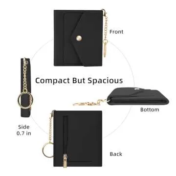 Gostwo RFID Blocking Small Women's Wallet with Coin Pocket