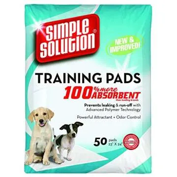 Simple Solution Training Puppy Pads | 6 Layer Absorbent Pads for Dogs
