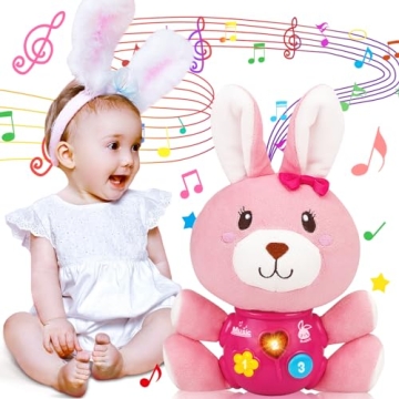 Baby Easter Gifts Baby Toys - Easter Bunny Stuffed Animal Infant Musical Toys 6-12 Months - Newborn ...
