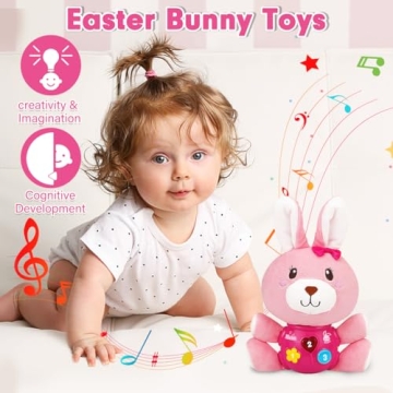 Baby Easter Musical Bunny Toy For Newborns - Safe Plush Gift