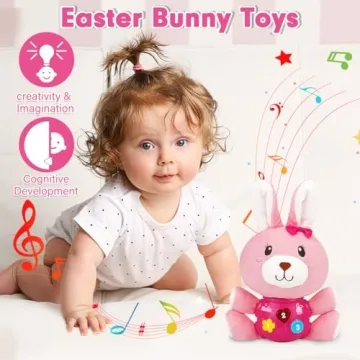 Baby Easter Musical Bunny Toy For Newborns - Safe Plush Gift