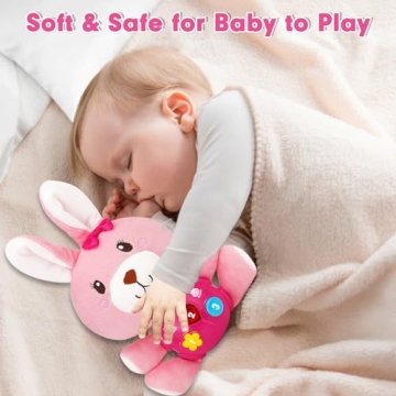 Baby Easter Musical Bunny Toy For Newborns - Safe Plush Gift