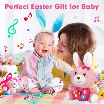 Baby Easter Musical Bunny Toy For Newborns - Safe Plush Gift