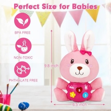Baby Easter Musical Bunny Toy For Newborns - Safe Plush Gift