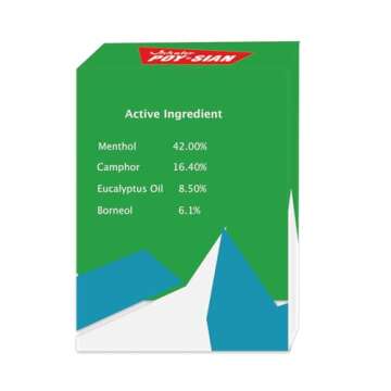 POY-SIAN Menthol Aromatherapy Nasal Inhaler Pack of 3