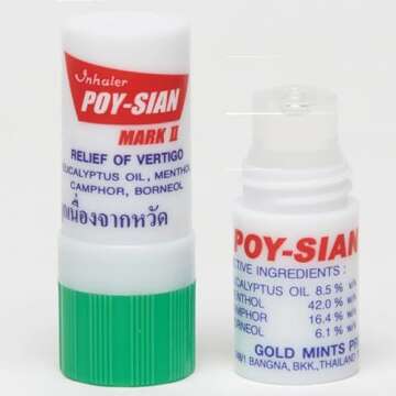 POY-SIAN Menthol Aromatherapy Nasal Inhaler Pack of 3