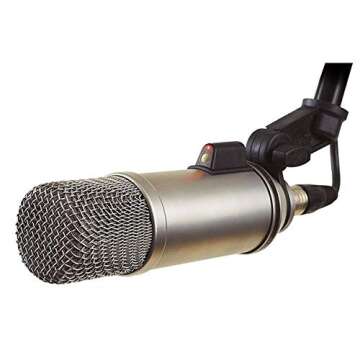 Rode Broadcaster Large-Diaphragm Condenser Microphone, Silver