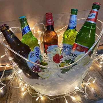 3 Pcs Acrylic Ice Bucket Set for Perfect Parties