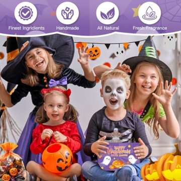 Halloween Bath Bombs - 12pcs Halloween Gifts Bath Bombs for Kids, Kids Bath Bombs Halloween Party Favors for Kids Goodie Bag Fillers, Natural Organic Bubble Bath with Spooky Pumpkin Bat Bath Bombs