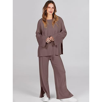 Trendy ANRABESS Women's 2 Piece Knit Set for Comfort