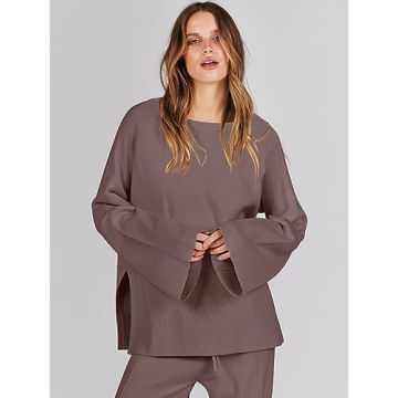 Trendy ANRABESS Women's 2 Piece Knit Set for Comfort