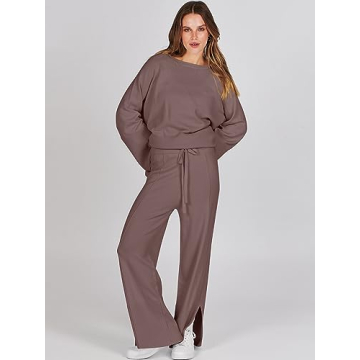 Trendy ANRABESS Women's 2 Piece Knit Set for Comfort