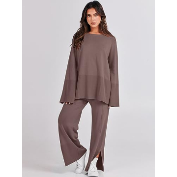 Trendy ANRABESS Women's 2 Piece Knit Set for Comfort