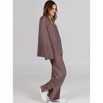 Trendy ANRABESS Women's 2 Piece Knit Set for Comfort