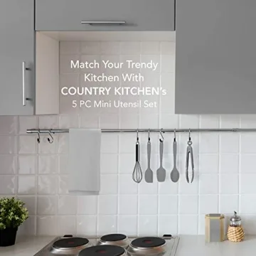 Mini Silicone Kitchen Utensils Set for Nonstick Cookware