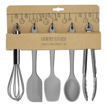 Mini Silicone Kitchen Utensils Set for Nonstick Cookware