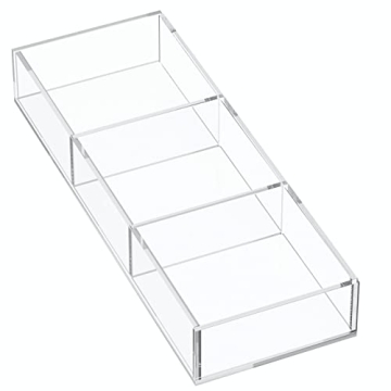 HIIMIEI Adjustable Acrylic Drawer Organizer for All Spaces