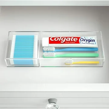 HIIMIEI Adjustable Acrylic Drawer Organizer for All Spaces