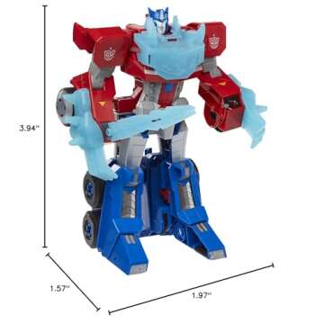 Transformers Toys Bumblebee Cyberverse Adventures Dinobots Unite Roll N’ Change Optimus Prime Push...