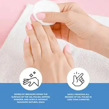 ForPro Professional Collection Expert Jiffy Gel Polish Remover, Removes All Brands Gel Polish in Less Than 5 Minutes, Quick & Easy Gel Removal, No Foil Wrapping or Soaking Needed, 0.5 Fl. Oz.