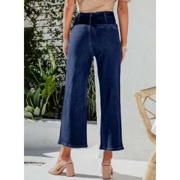 Chic Sidefeel Women's Stretchy Wide Leg Jeans for Every Occasion
