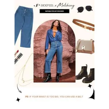 Chic Sidefeel Women's Stretchy Wide Leg Jeans for Every Occasion