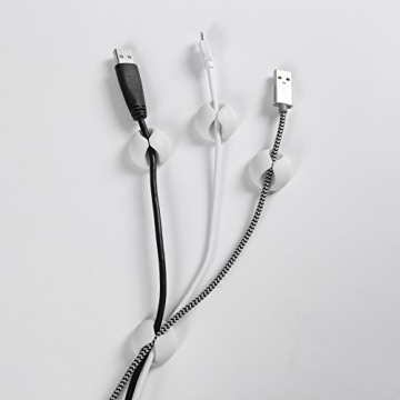 Gydandir 16 Pack Cable Clips for Desk Organization