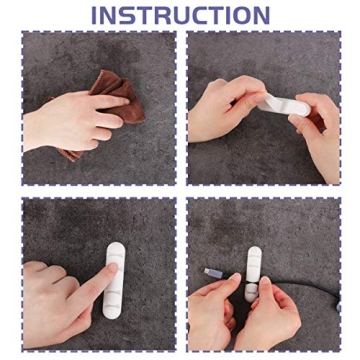 Gydandir 16 Pack Cable Clips for Desk Organization