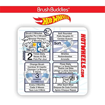 Brush Buddies Hot Wheels Toothbrush Pack for Kids 2-4