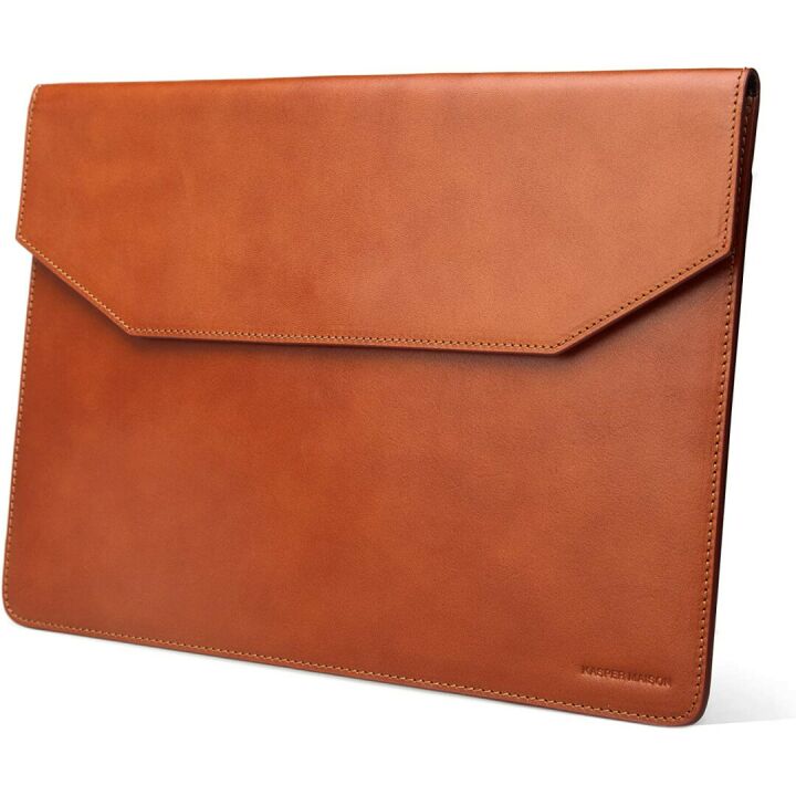 Premium 13 inch Leather Laptop Sleeve - Tan