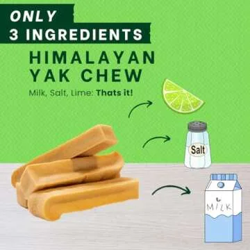 Yak Milk Dog Chews - Natural, Long-Lasting Treats for Dogs
