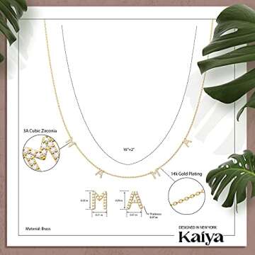 KAIYA Gold Mama Necklace - Perfect Women's Gift for Moms