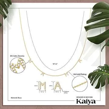 KAIYA Gold Mama Necklace - Perfect Women's Gift for Moms