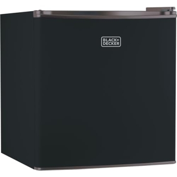 BLACK+DECKER Compact Mini Fridge 1.7 Cu Ft Black