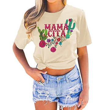 Mamacita Women's Short Sleeve Tee for Casual Summer Style