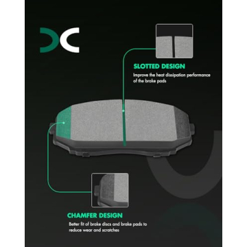 SCITOO 8pcs Brake Pads Set for Ford Edge, Lincoln MKX, Mazda CX