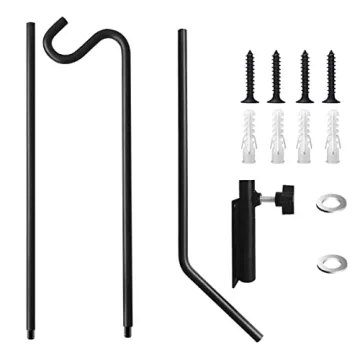 MIXXIDEA Heavy Duty Adjustable Wall Mounted Deck Hook