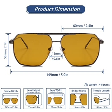 Stylish Xpectrum Retro Oversized Aviator Sunglasses