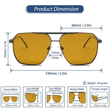 Stylish Xpectrum Retro Oversized Aviator Sunglasses