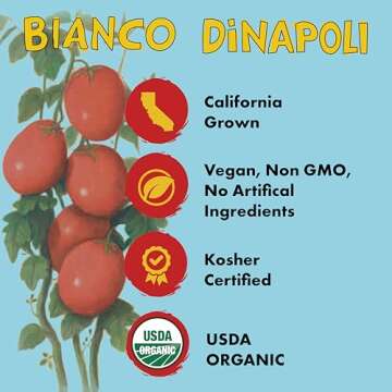 Bianco DiNapoli Organic Crushed Tomatoes for Authentic Dishes