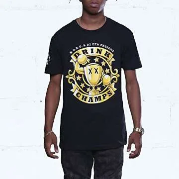 Drink Champs Shirt - Mens OG Drink Champs T Shirt Black - Authentic - 8and9 Streetwear - Nore EFN