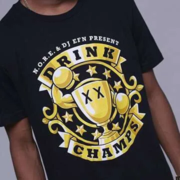 Drink Champs Shirt - Mens OG Drink Champs T Shirt Black - Authentic - 8and9 Streetwear - Nore EFN