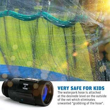 Thrillzoo Trampoline Sprinkler for Kids, 39ft Outdoor Sprinkler, Water Trampoline Toys for Kids Games, Play, Exercise, Summer Fun | Trampoline Accessories, Water Sprinkler for Kids Backyard【WaterPark】