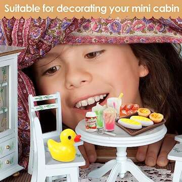 95Pcs Miniature Bakery Case for 1:12 Dollhouse Play