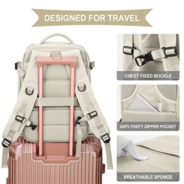 Waterproof Travel Backpack Women USB Charging Flight Approved