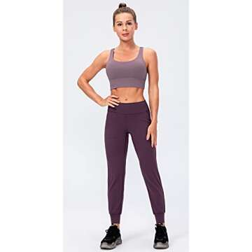 Lavento Women's Strappy Sports Bra Long Line Medium Support Energy Workout Training Top (2026 Mauve Taupe, Large)