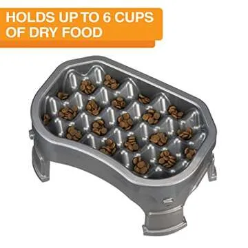 Neater Raised Slow Feeder Dog Bowl - Adjustable & Stylish